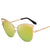 Stylish Retro Cat-Eye Design Metal Frame Mirror Sunglasses for Women