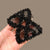 Faux Pearl Beads Elastic Double Row Design Hair Clips