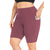 Women's Plus Size High-Waisted Workout Shorts with Dual Pockets