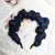 Solid Color Silk Padded Pleated Hairband for Women