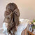 Women's Big Bow Elastic Hair Ties with Faux Pearl Decor