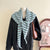 Striped Wrap-around Triangular Shawl Scarf for Women’s Fashion