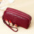 Crocodile Pattern Genuine Leather Long Wallet with Wrist Strap