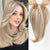14-Inch Ombre Blonde Layered Hair Topper with Curtain Bangs