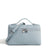 Simple Chic Textured Top Handle Handbag with Double-Zipper Closure