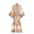 Women's Printed Long Kimono Robe with Belt for Stylish Lounge Wear