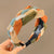 Vintage-Revived Twist Plaid Design Headband for Women