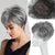 Short Pixie Cut Style Clip-In Hair Topper with Bangs