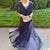 Figure-Flattering Deep V-Neck Pleated Dress for Special Occasions