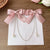 Sweet Fashion Pearl Chain Bow Hair Clips for Little Girls