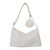 Women's Athleisure Shoulder Bag with Adjustable Strap & Mini Coin Pouch