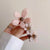 Korean-style Telephone Wire Hair Ties with Flower Decor