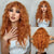 Long & Lush Curly Green Hair Wig with Bangs for Women
