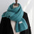 Women's Solid Color Knitted Thick and Warm Winter Scarves