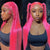 Vibrant Aqua Blue Color Straight and Wavy Texture Hair Wigs