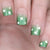 Easy to Apply Flower and Butterfly Patterns Short Press-On Nails