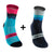 Two Pairs of Sport-Ready Breathable Outdoor Road Cycling Socks
