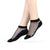 Women's Black Lace Ankle Socks with Sheer Floral Pattern