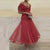 Figure-Flattering Deep V-Neck Pleated Dress for Special Occasions