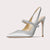 Slingback Pointed-toe High Heel with Rhinestone Embellished Strap