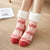 Fuzzy Christmas Reindeer Design Non-Slip Socks for Winter