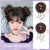 No-Fuss Women's Elastic Messy Curly Hair Bun Scrunchy