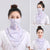 Breathable Chiffon Sun Protection Face Mask Scarf for Summer