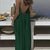 Loose-Fit Spaghetti Strap Solid-Color Summer Dress for Women