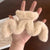 Cozy Winter Plush Faux Fur Zigzag Design Hair Claw Clips