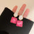 Women's Asymmetry Water Ripple Square Dangle Earrings