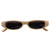 Women's Small Oval-shaped Frame Retro Skinny Sunglasses