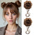 2-Piece Messy Bun with Tendrils Hair Extensions for Women
