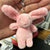 Snugly Stuffed Bunny Plush Keychain for Bags and Keys