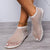 Luxe Glam Style Women's Ultra Comfortable Rhinestone Mesh Flats