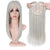 Realistic Clip-In Straight Hair Topper with Bangs for Women