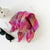 Retro-futuristic Bandana Headscarf with a Striking Metallic Texture