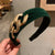 Women’s Wide Headband with Elegant Chain-Decorated