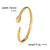 Stainless Steel Adjustable Snake-shaped Open Cuff Bracelets