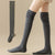High Elasticity Women's Solid Color Knee High Socks