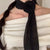Fashionable Women's Chiffon Scarf with 3D Floral Accent