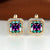 Chic and Subtle Square Cut Cubic Zirconia Earrings