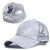 Camouflage Messy Hair Bun Snapback Baseball Hats for Women