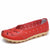 Genuine Leather Hollow Flat Shoes for Women's Everyday Wear