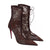 Women’s Sheer Floral Lace Pointed-Toe Stiletto Ankle Boots
