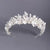 Women's Elegant White Floral and Faux Pearl Bridal Tiara