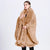 Luxurious Faux Fur Coat with Oversized Collar for Women