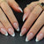 Reusable Press-on Nails with Classic White French Tip Design