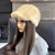 Women's Solid Color Plush Winter Faux Mink Fur Hat