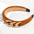 Women’s Wide Headband with Elegant Chain-Decorated