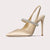 Slingback Pointed-toe High Heel with Rhinestone Embellished Strap